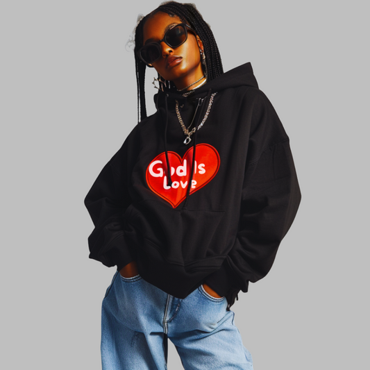 God is love hoodie